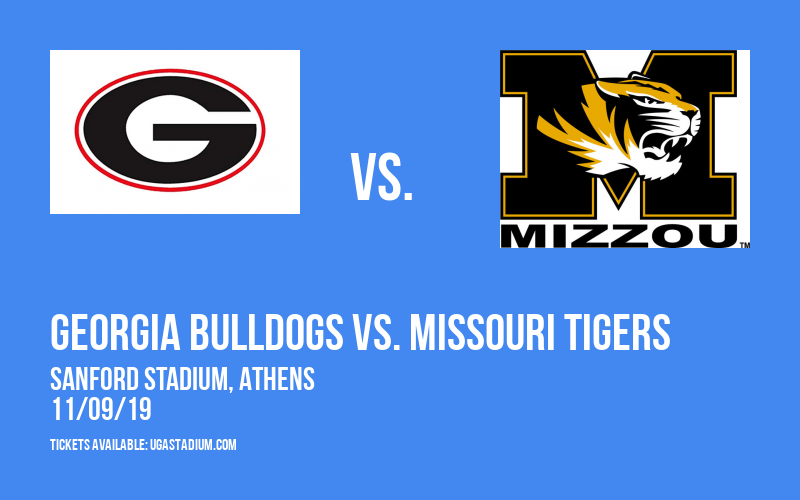 Georgia Bulldogs vs. Missouri Tigers at Sanford Stadium