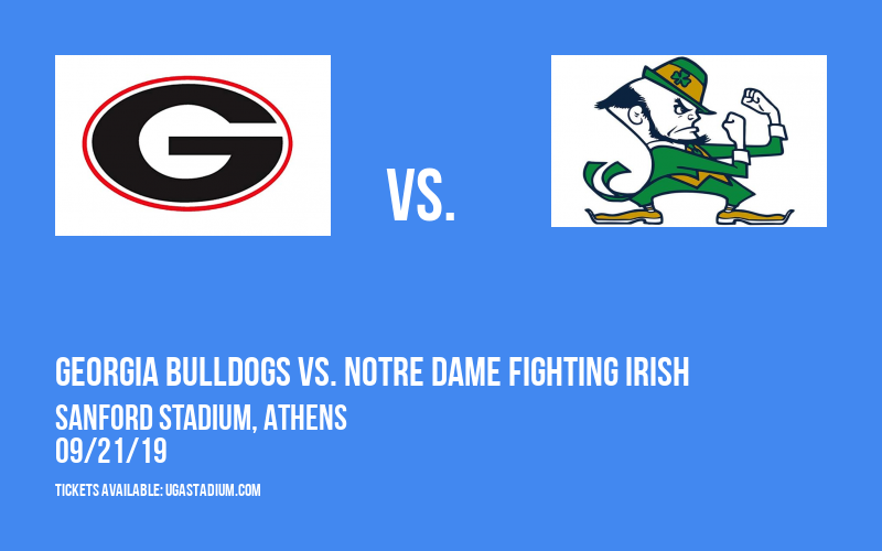 Georgia Bulldogs vs. Notre Dame Fighting Irish at Sanford Stadium